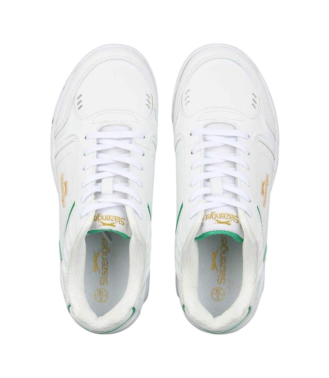 Chaussures De Tennis Femme Blanc Vert Marron Pâle Slazenger-4