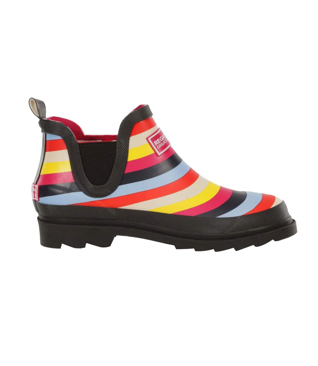 Great Outdoors Womens/ladies Harper Low Cut Wellington Boots Multicoloured Stripe Regatta-1