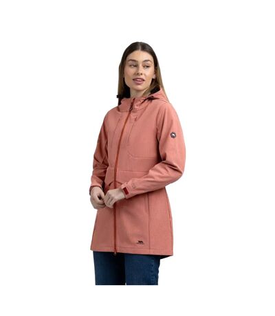 Womens/ladies Aylmer Soft Shell Jacket Burnt Sienna Marl Trespass