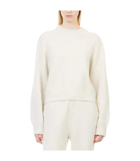 Womens/ladies Relaxed Fit Jumper Beige Couture Club