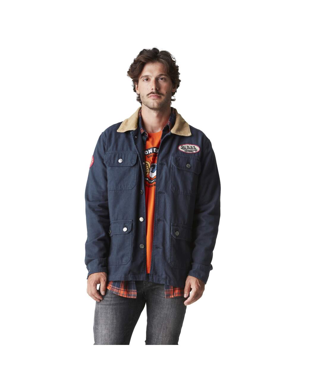 Veste homme garage avec logo et badge en coton Will Vondutch-1