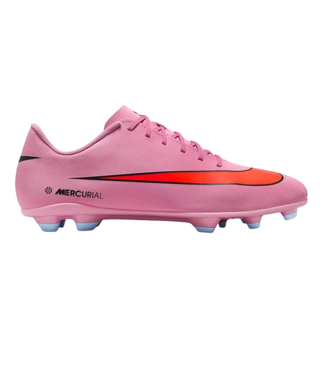 Unisex Adult Mercurial Firm Ground Football Boots Pink Black Nike-1