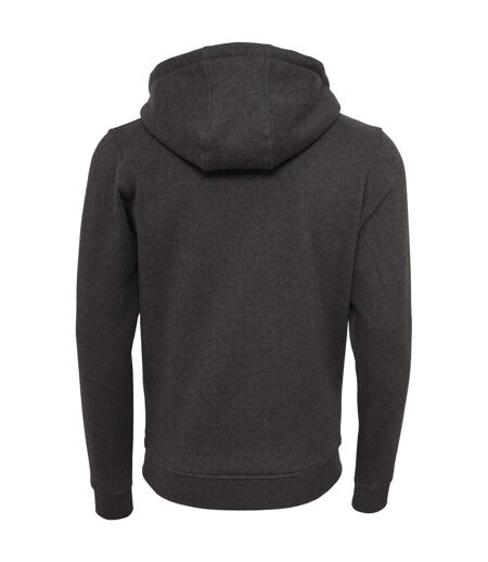 Sweat À Capuche Adulte Charbon Chiné Build Your Brand