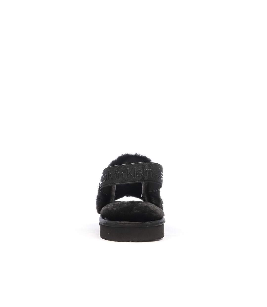 Claquettes noires femme calvin klein jeans home-3