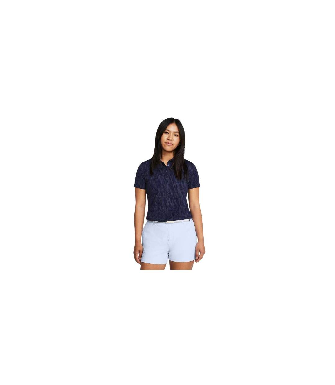 Womens/ladies Playoff 3.0 Jacquard Polo Shirt Blue Under Armour-1