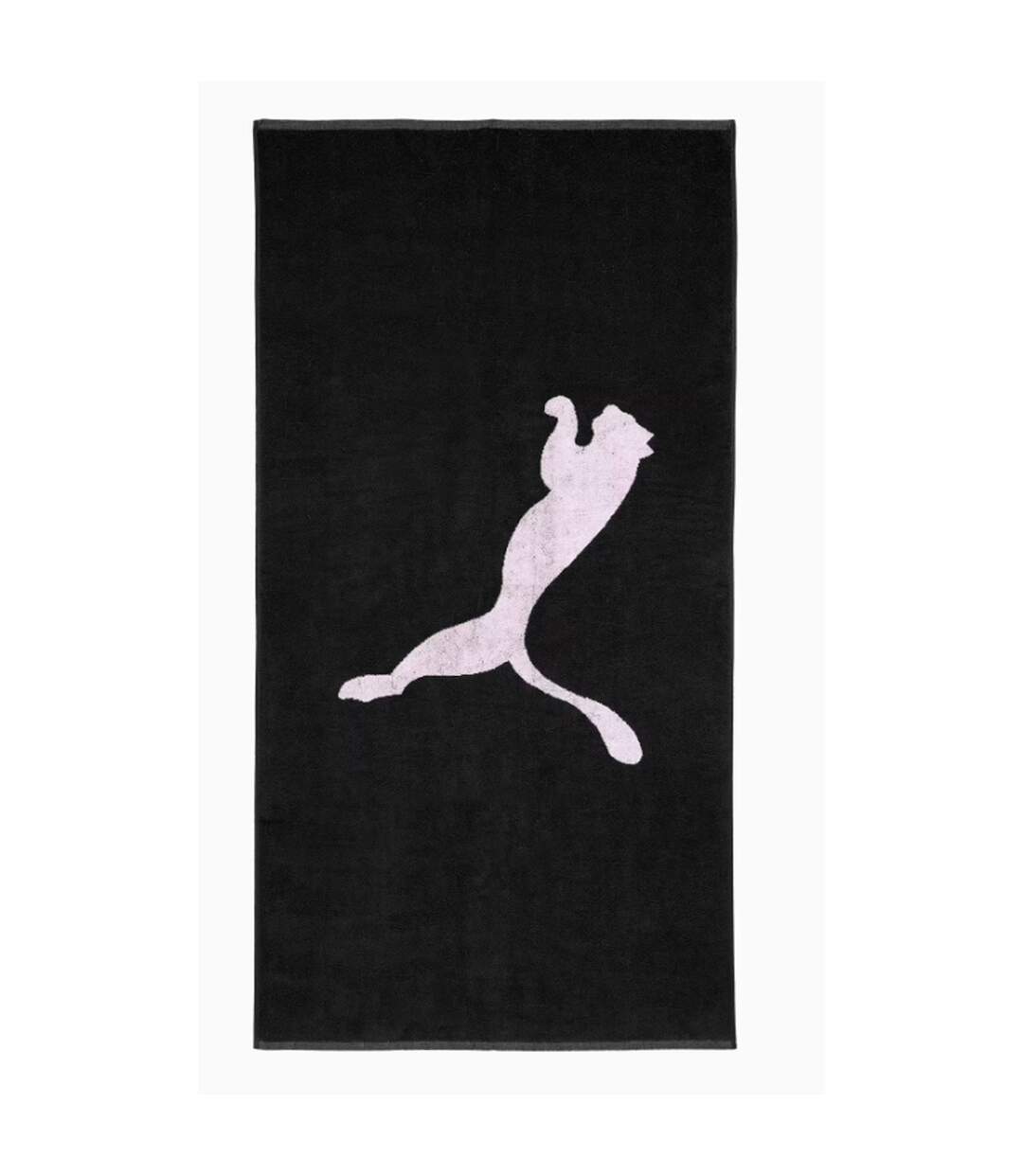 Team logo microfibre towel 140cm x 70cm black/white Puma-1