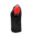 Womens/ladies T-shirt Black Red Printer PRIME-3