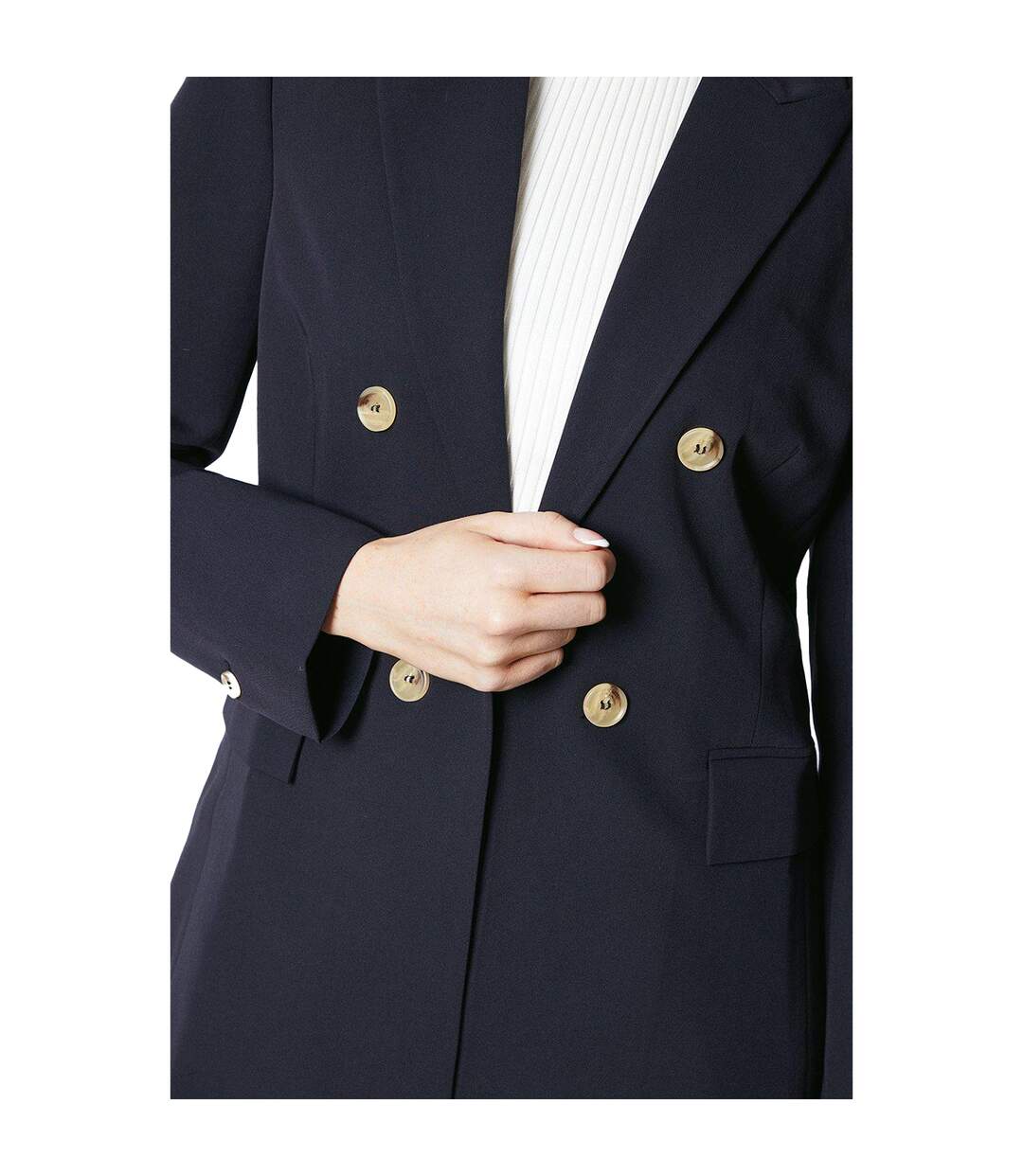 Blazer femme bleu marine Principles-3