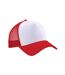 Casquette Trucker Adulte Rouge Blanc Beechfield-1