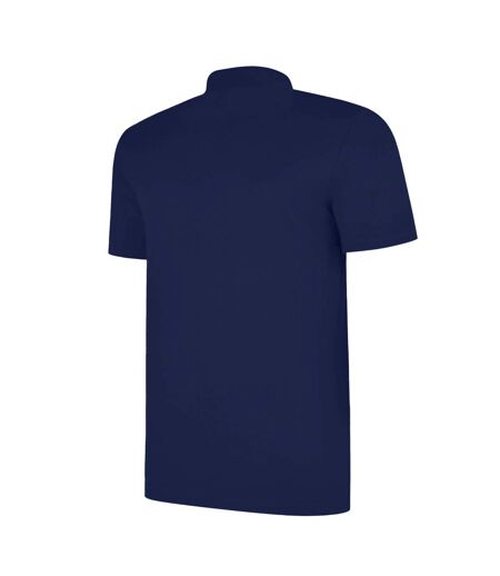 Mens Essential Polo Shirt Dark Navy White Umbro