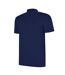 Mens Essential Polo Shirt Dark Navy White Umbro-2