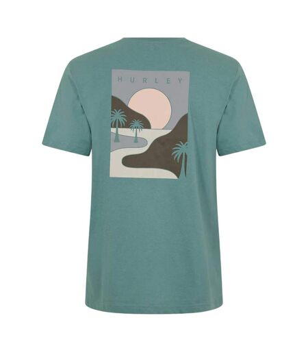 Mens Sunset T-shirt Green Hurley