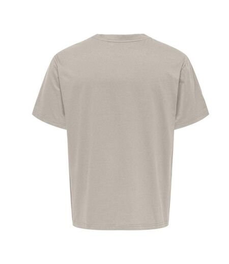 T-shirt beige homme only & sons chinois - l