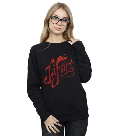 Disney - Sweat ALADDIN MOVIE JAFAR FLAMES LOGO - Femme (Noir) - UTBI5483