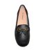 Boulevard Womens/Ladies Action Leather Tassle Loafers (Black) - UTDF1910