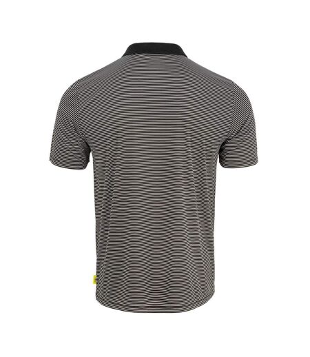 Polo Golf Motif/style Micro-rayures Homme Noir Slazenger