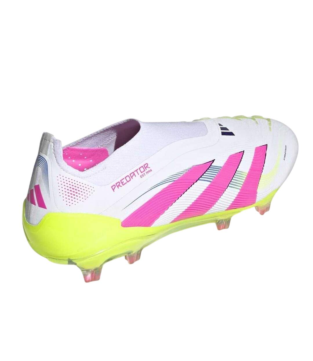 Chaussures De Foot Pour Terrain Ferme Predator Elite Homme Blanc Rose Adidas-2