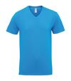 Gildan Adults Unisex Short Sleeve Premium Cotton V-Neck T-Shirt (Sapphire) - UTRW4738