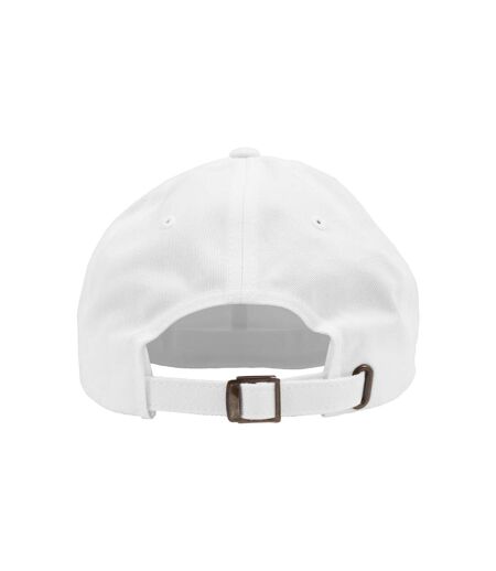 Casquette Unisexe À Profil Bas En Coton Sergé Pour Adultes Blanc Flexfit