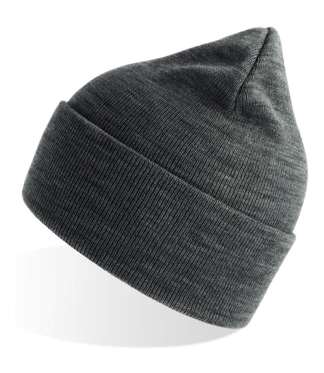 Unisex adult pure recycled beanie dark grey melange Atlantis-3