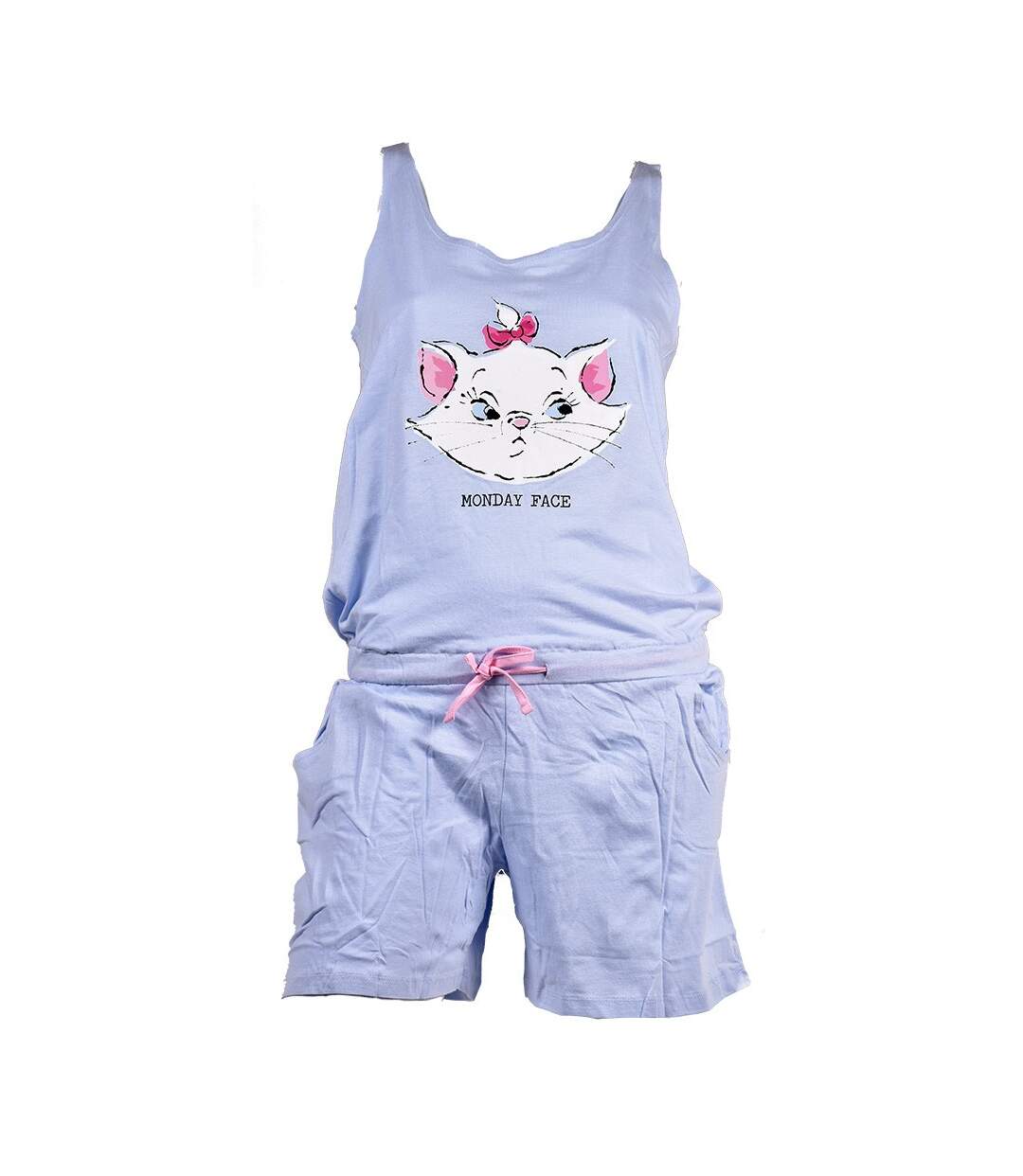 Pyjama Femme LES ARISTOCHATS en Coton -Chaleur,Douceur et Confort- Se3561 CombiShort Violine