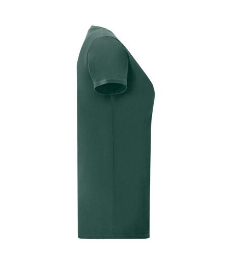 T-shirt Iconic Femme Vert Forêt Fruit Of The Loom