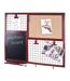 Tableau Mémo en Métal Pense Bête 57cm Rouge-2