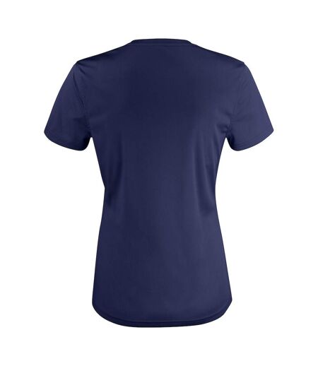 Womens/ladies Basic Active T-shirt Dark Navy Clique