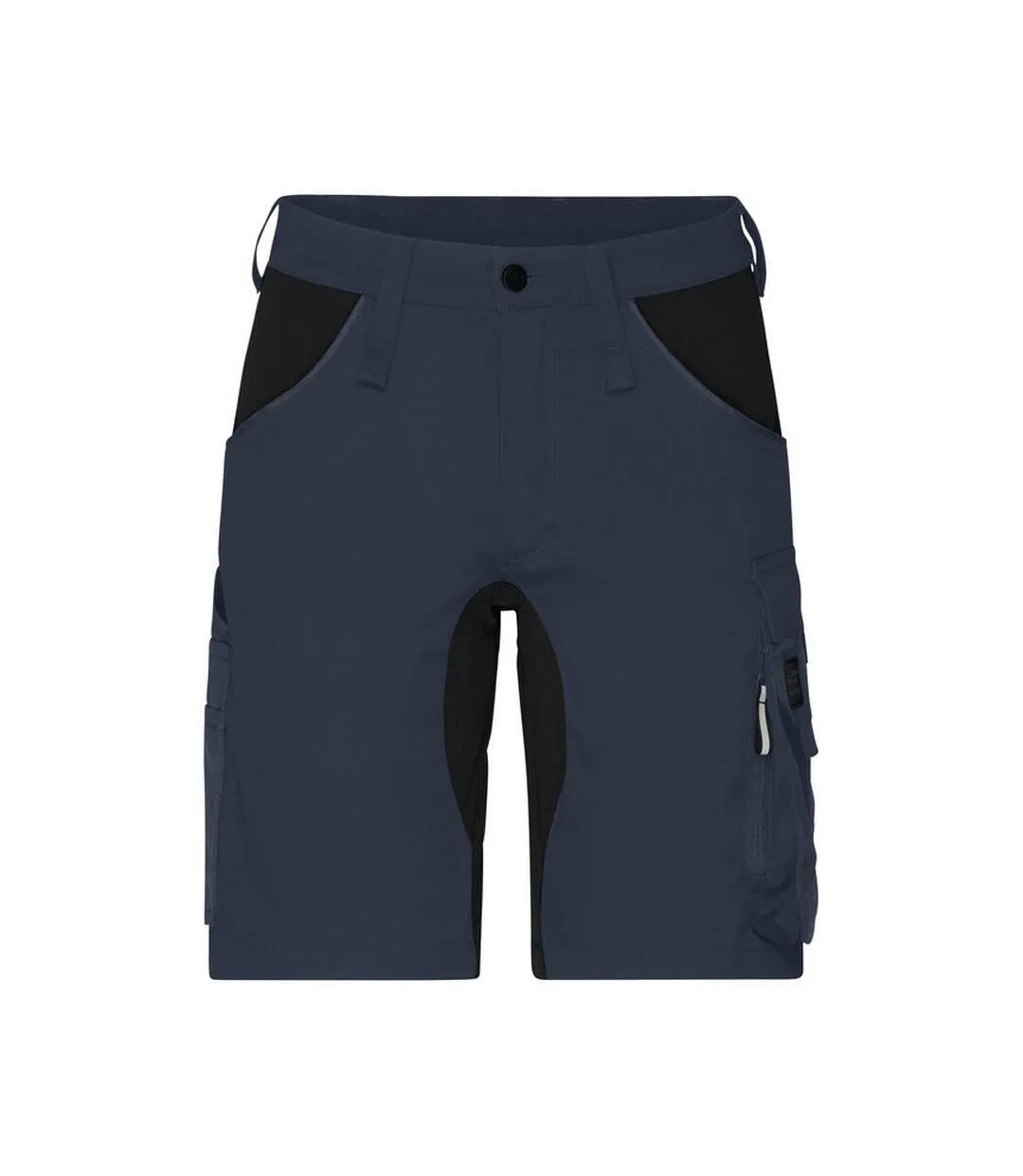Short À Poches Workwear Adulte Carbone Noir James And Nicholson-1