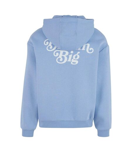 Sweat À Capuche Motif/style Duveteux Up And Beyond Homme Bleu Poudré Mister Tee