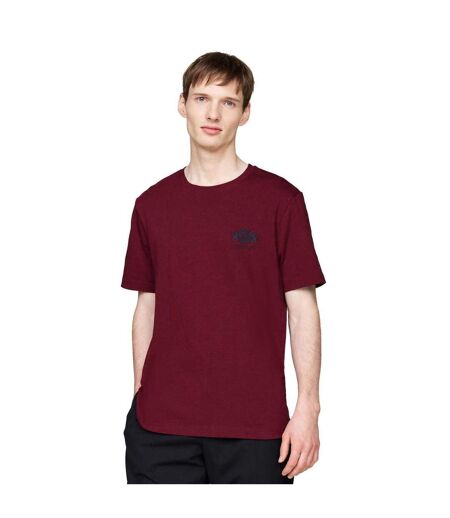 Mens Logo Embroidered T-shirt Purple Tommy Hilfiger
