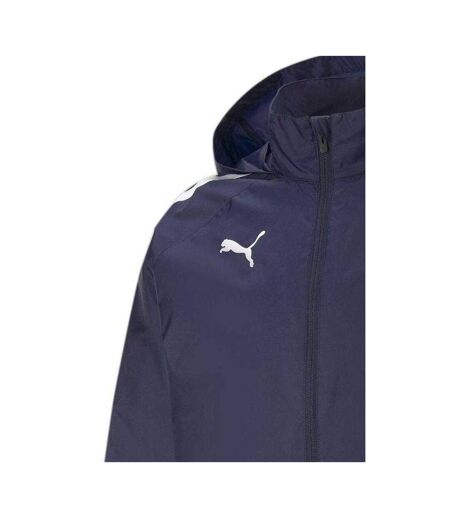 Mens Teamliga Colour Block Anorak Peacoat Black Puma
