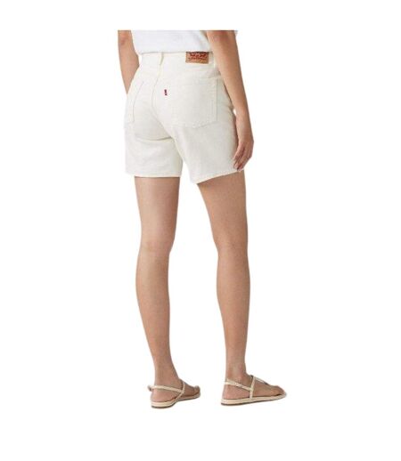 Womens/ladies 501 Mid Thigh Shorts White Levis