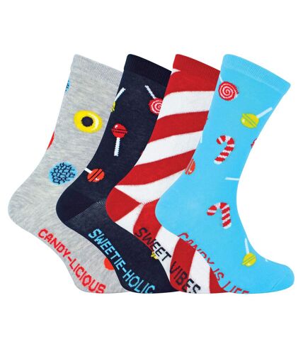 Sweet Shop Candy Socks in a Gift Box | BOXT Socks | 4 Pair Multipack | Mens Novelty Gift Socks