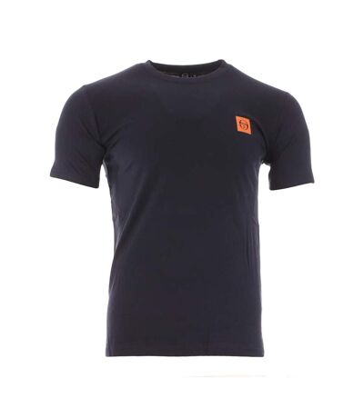 T-shirt Marine/Orange Homme Sergio Tacchini Squared - L