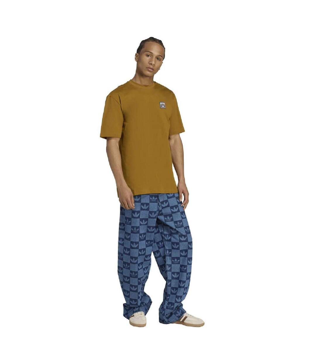 Mens Wabash Loose Fit T-shirt Bronze Adidas-4