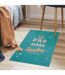 Tapis Déco Un Pas Après l'Autre 50x80cm Bleu-3
