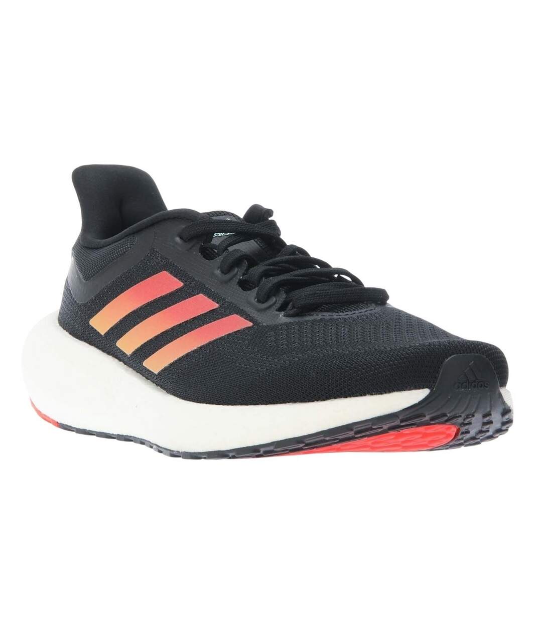 Mens pureboost jet running trainers black/orange Adidas-1