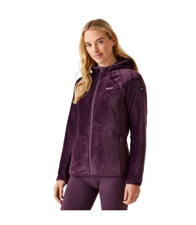 Womens/ladies Endra Hooded Fleece Jacket Deep Plum Regatta