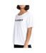 T-shirt blanc femme element logo ss w-1