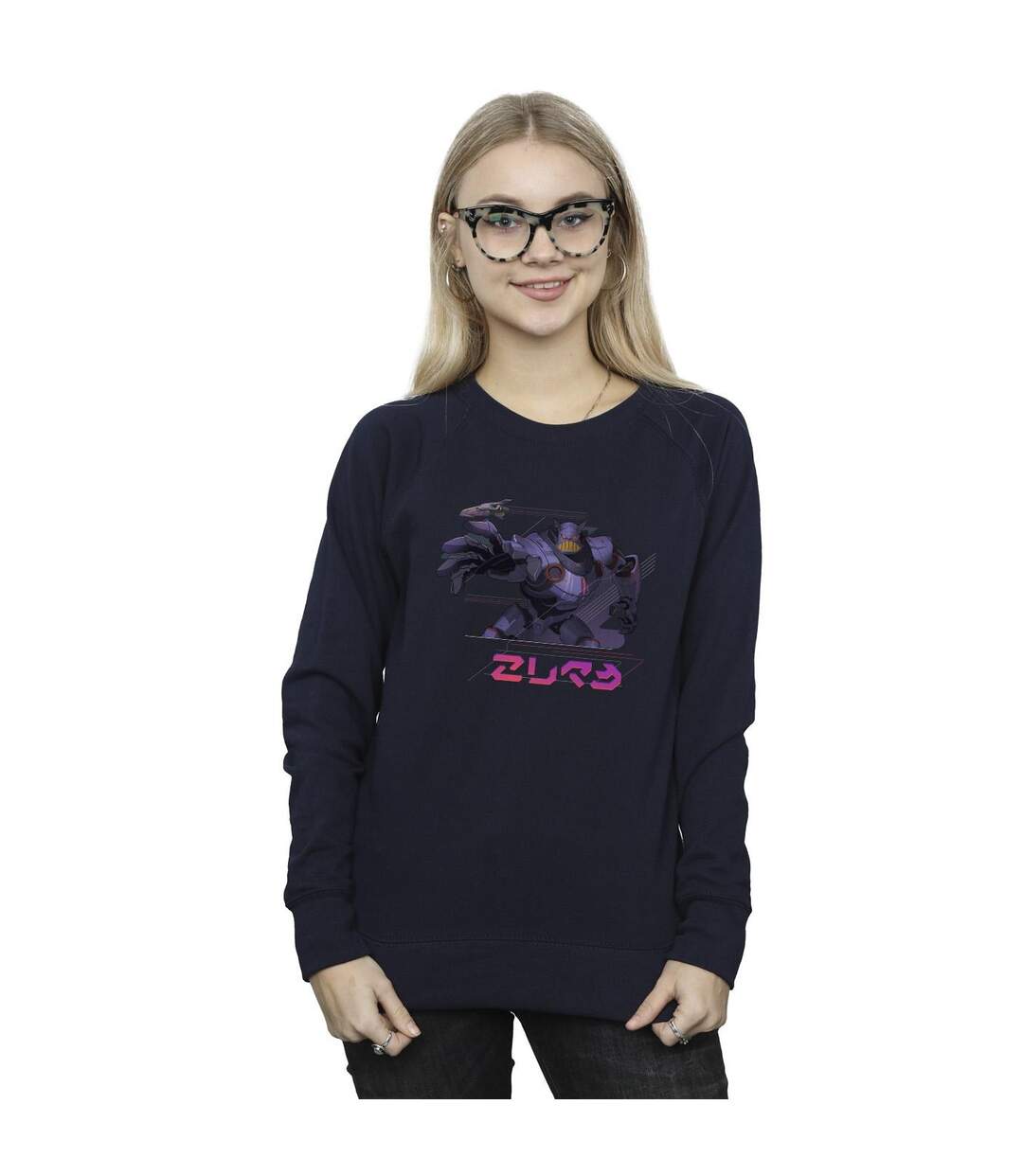 Disney - Sweat LIGHTYEAR ZURG COMPLEX - Femme (Bleu marine) - UTBI25107-2