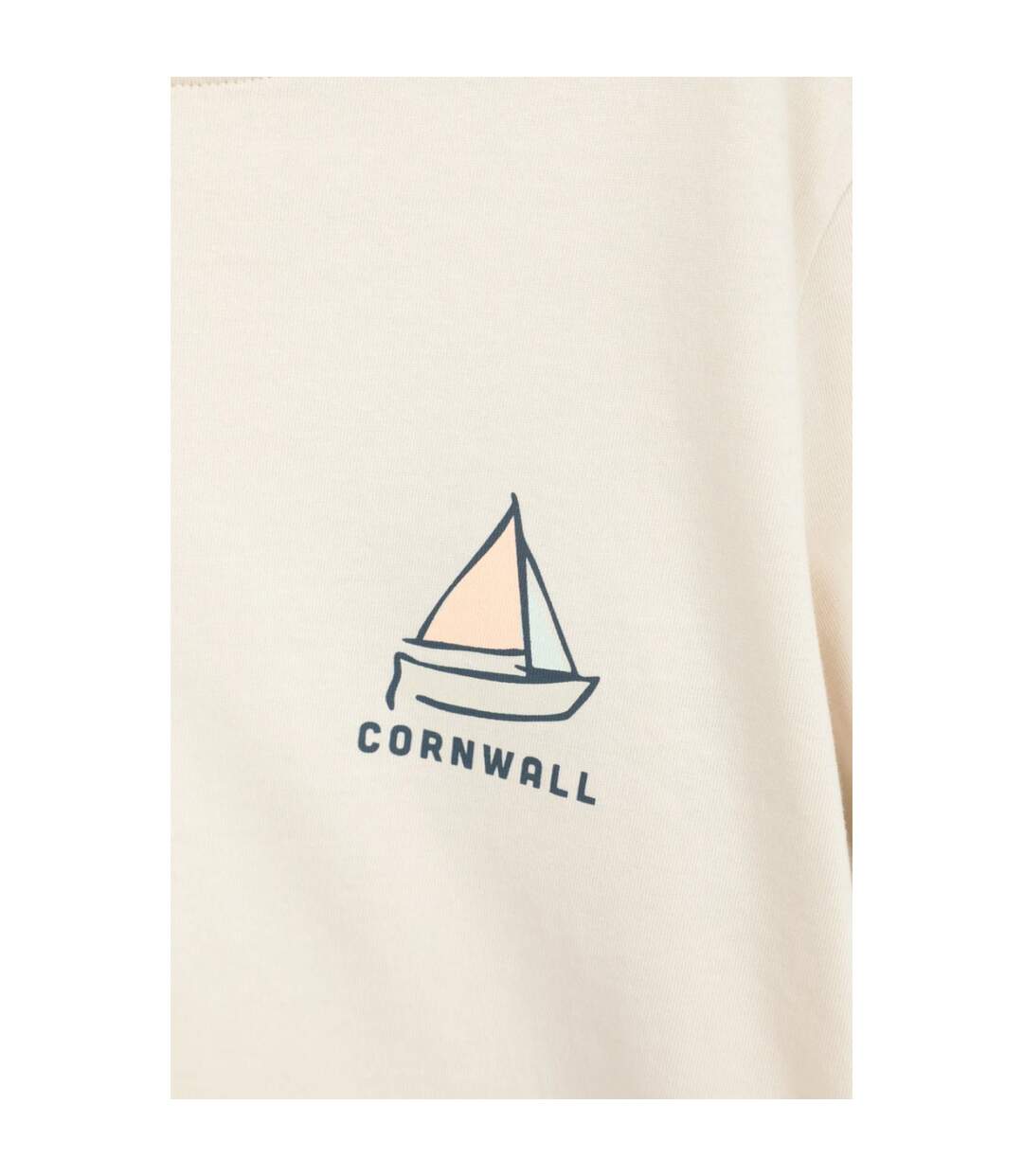 T-shirt Léger Manches Courtes Motif Voilier Cornwall Pour Femme Beige Mountain Warehouse-4
