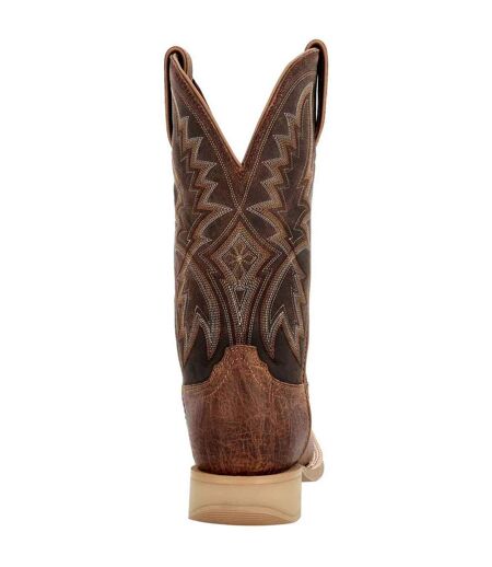 Mens Rebel Pro Lite Grain Leather Cowboy Boots Rustic Tan Durango
