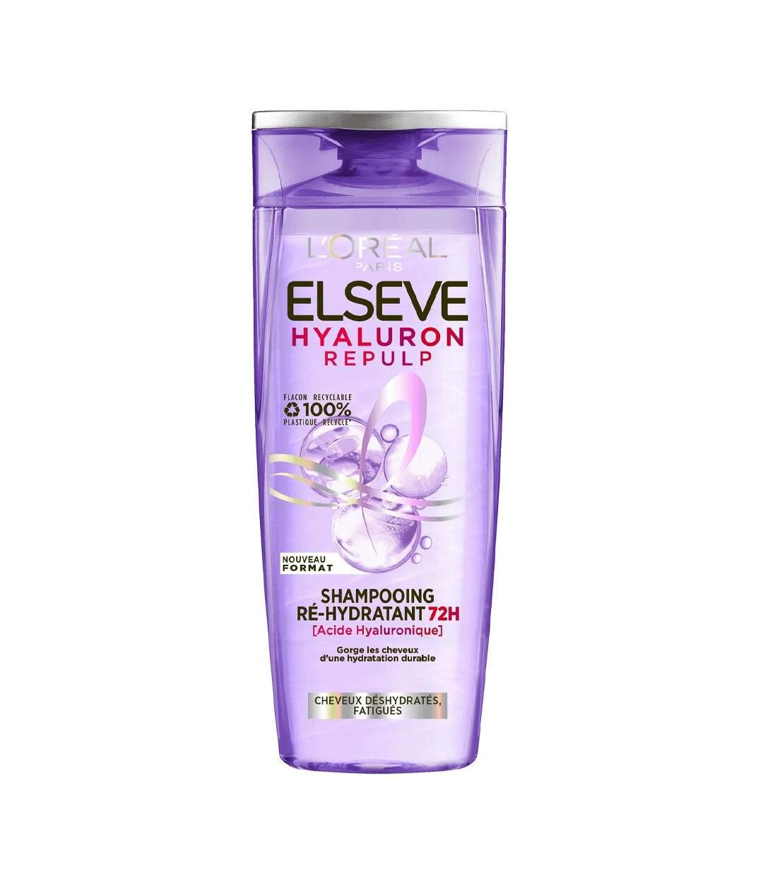 Shampoing ré-hydratant 72h l'oréal elsève hyaluron repulp - 300ml-1