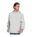 Mens Core Ringspun Cotton Oversized Hoodie Ash Grey Casual Classics-1