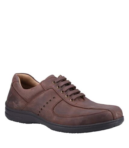 Fleet & Foster Mens Bob Leather Casual Shoes (Brown) - UTFS9888