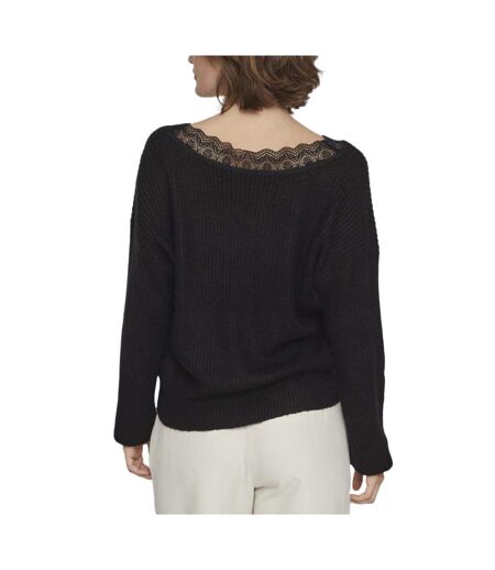 Pull Noir Femme Vila Glacy Rev - L