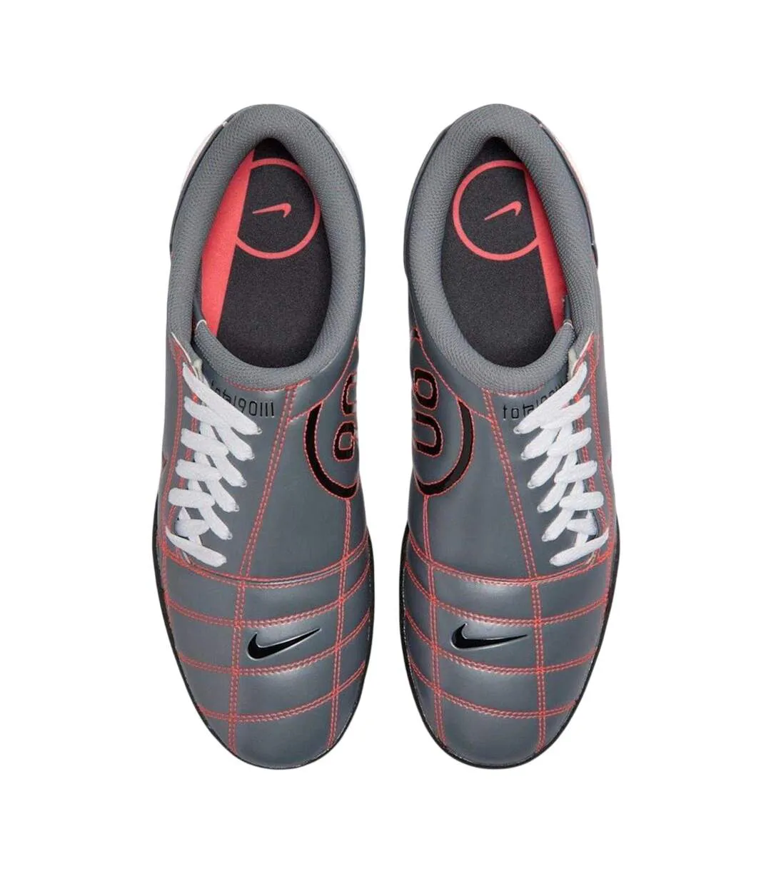 Baskets Motif/style Matelassé Total Homme Anthracite Rouge Cramoisi Nike-3