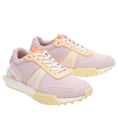 Baskets l-spin deluxe femme violet / jaune Lacoste