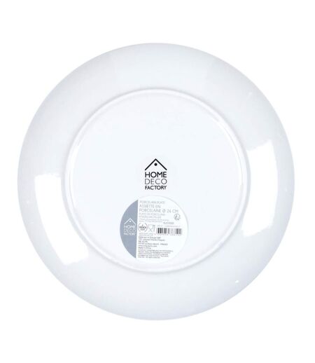 Lot de 6 Assiettes Plates Mandala 26cm Vert